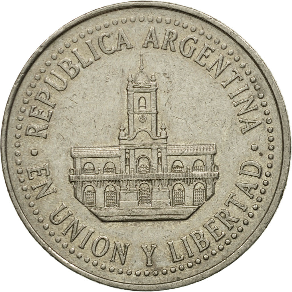 Moneda, Argentina, 25 Centavos, 1996, MBC, Cobre - níquel, KM:110a
