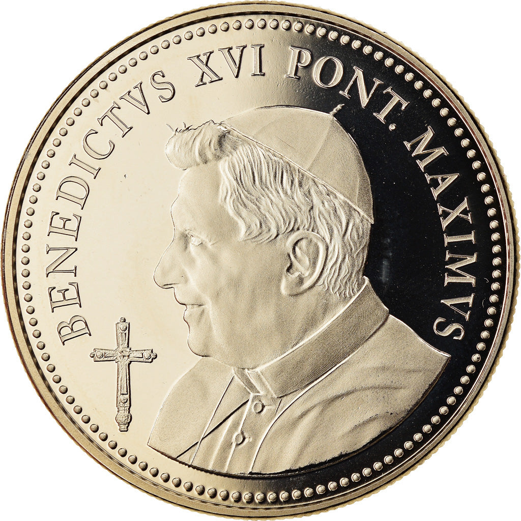 Vaticano, Medal, Benoit XVI, 2013, MS(65-70), Cobre-níquel