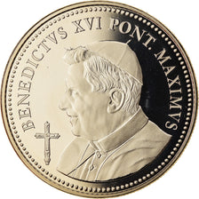 Vaticano, Medal, Benoit XVI, 2013, MS(65-70), Cobre-níquel