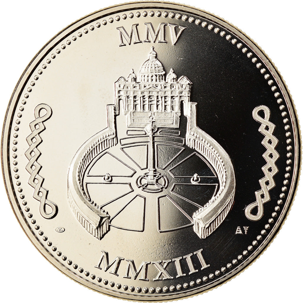 Vaticano, Medal, Benoit XVI, 2013, MS(65-70), Cobre-níquel