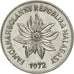 Coin, Madagascar, 5 Francs, Ariary, 1972, Paris, EF(40-45), Stainless Steel