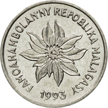 Coin, Madagascar, Franc, 1993, Paris, EF(40-45), Stainless Steel, KM:8