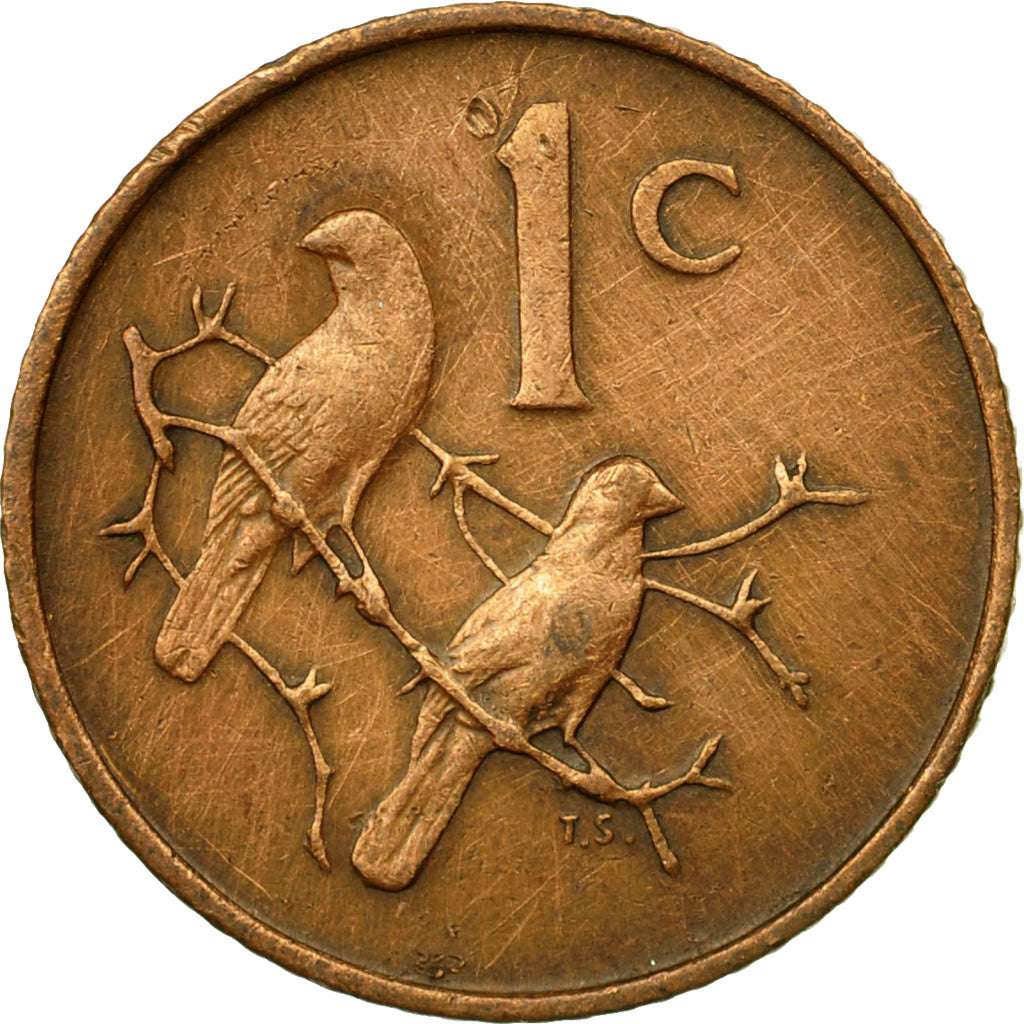 Coin, South Africa, Cent, 1968, EF(40-45), Bronze, KM:74.1