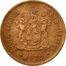 Coin, South Africa, 2 Cents, 1970, EF(40-45), Bronze, KM:83