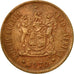 Coin, South Africa, 2 Cents, 1970, EF(40-45), Bronze, KM:83