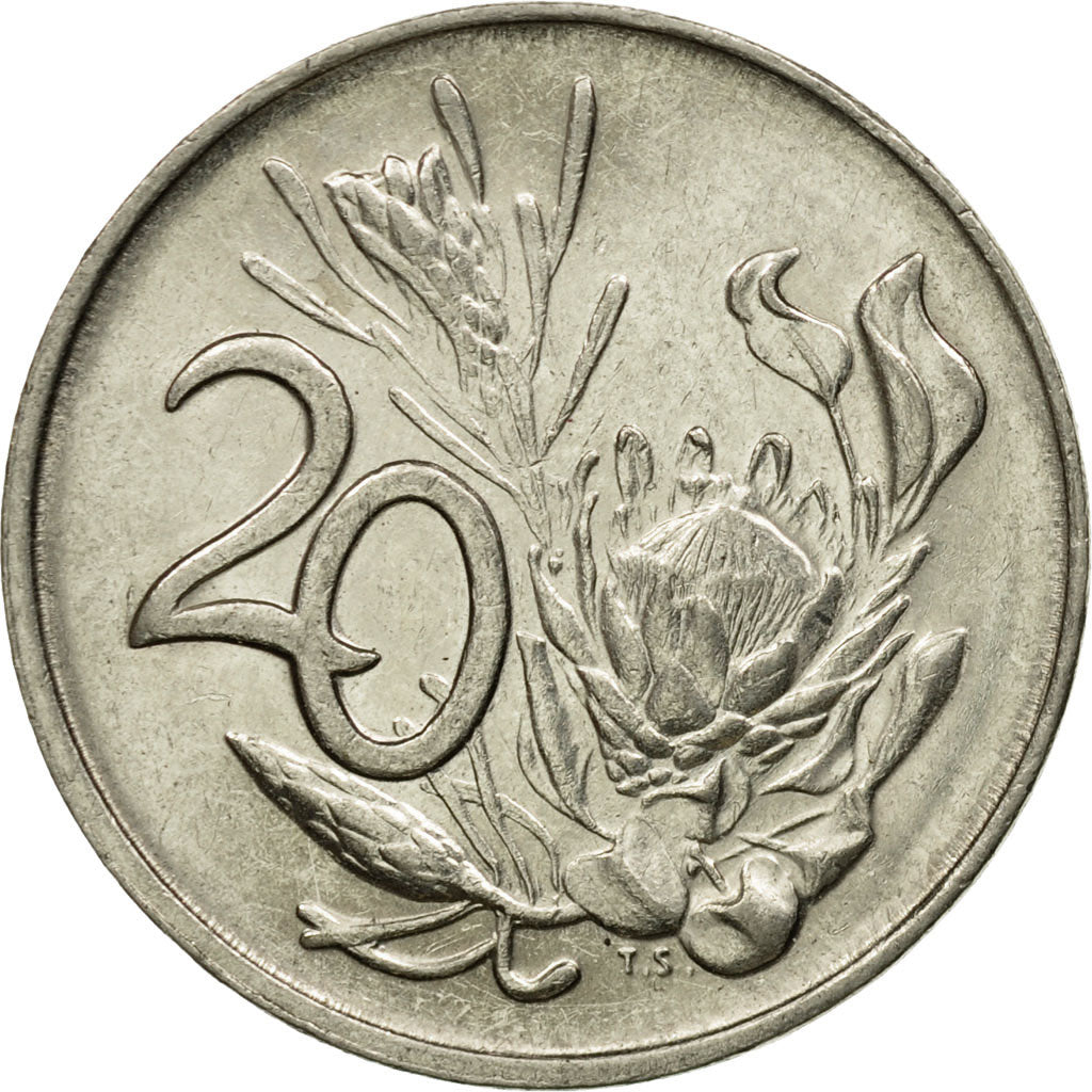 Monnaie, Afrique du Sud, 20 Cents, 1984, TTB, Nickel, KM:86