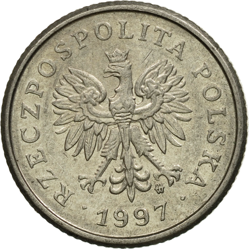 Coin, Poland, 20 Groszy, 1997, Warsaw, EF(40-45), Copper-nickel, KM:280