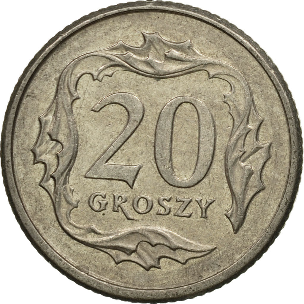 Coin, Poland, 20 Groszy, 1997, Warsaw, EF(40-45), Copper-nickel, KM:280