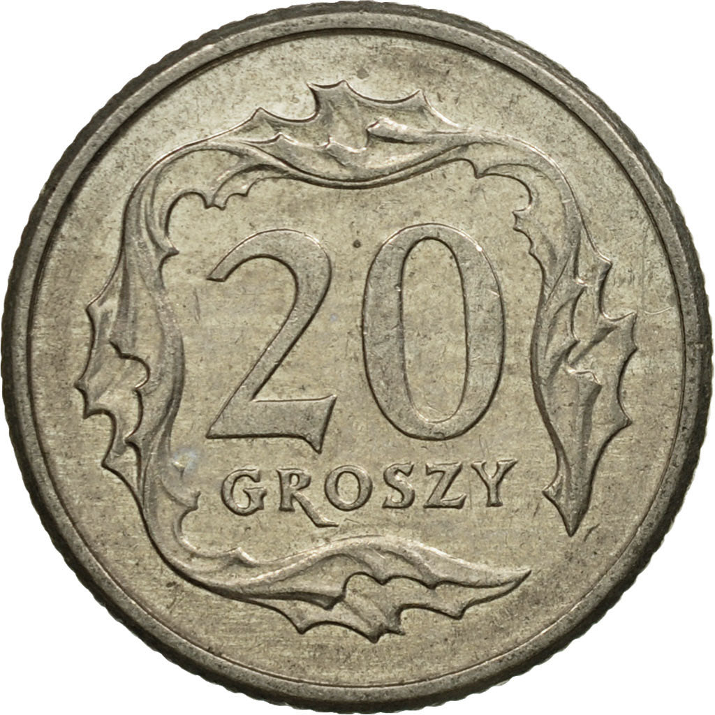 Coin, Poland, 20 Groszy, 1998, Warsaw, EF(40-45), Copper-nickel, KM:280