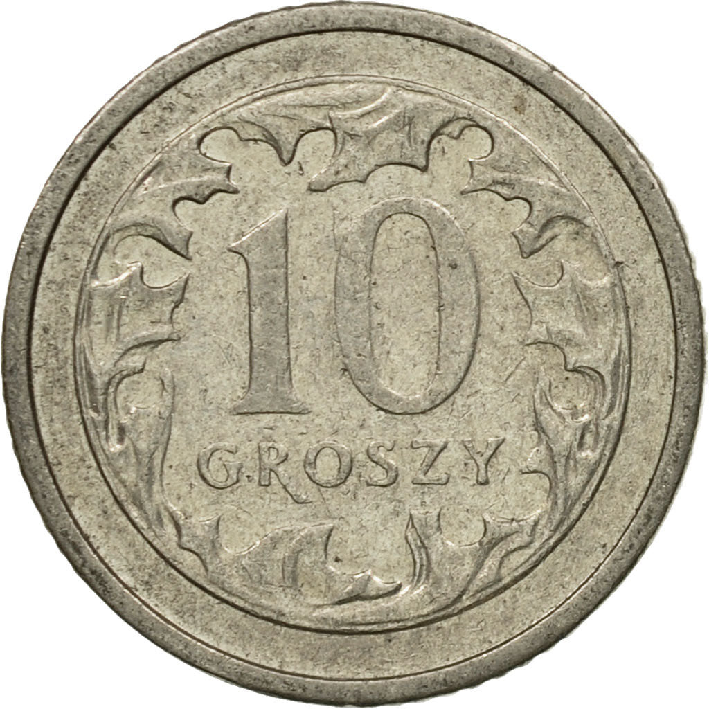 Moneta, Polska, 10 Groszy, 1991, Warsaw, EF(40-45), Miedź-Nikiel, KM:279