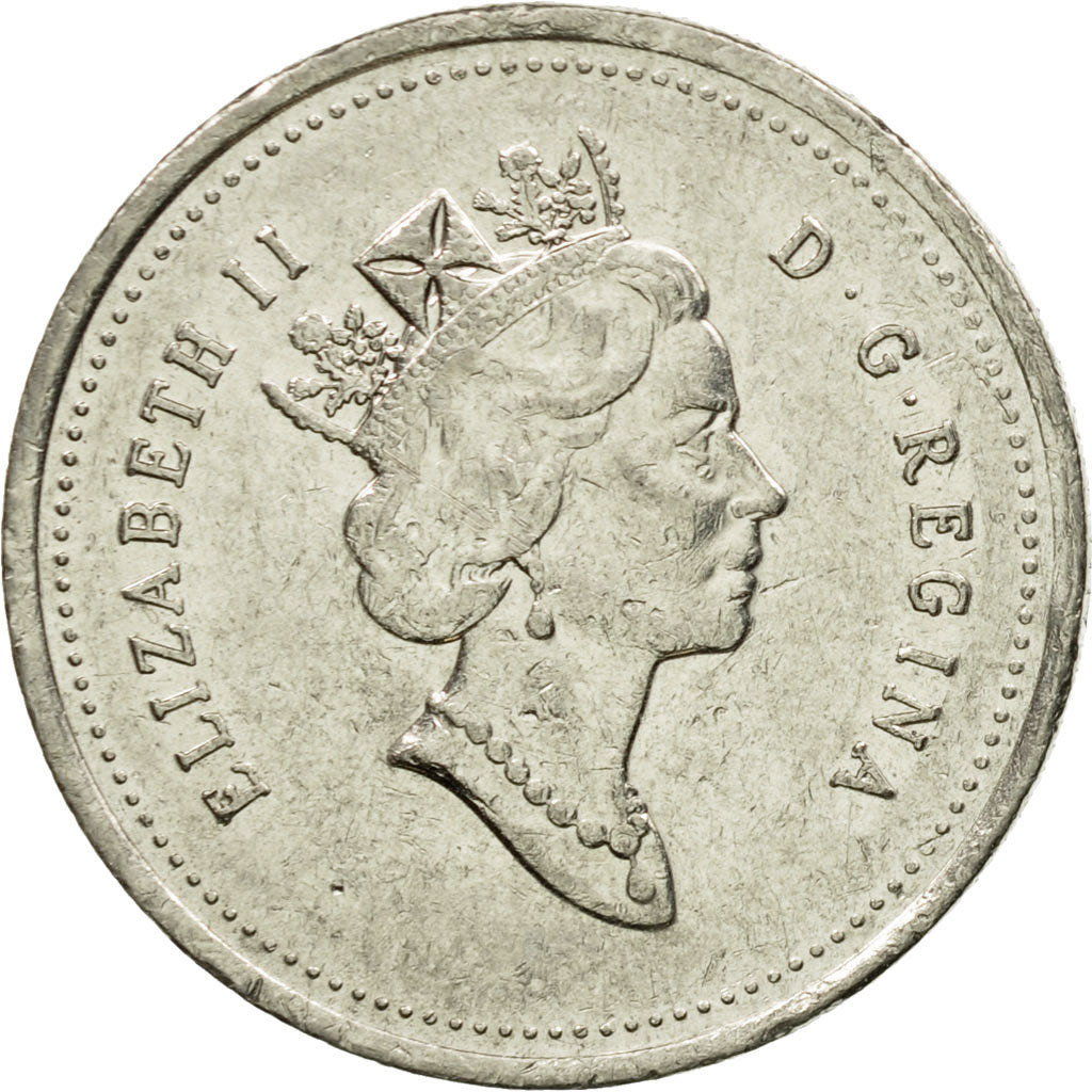 Coin, Canada, Elizabeth II, 25 Cents, 1996, Royal Canadian Mint, Ottawa