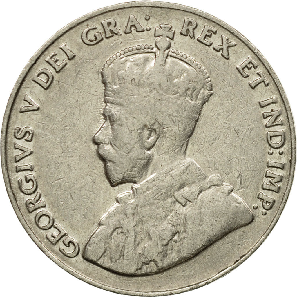 Coin, Canada, George V, 5 Cents, 1932, Royal Canadian Mint, Ottawa, EF(40-45)