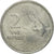 Moneta, INDIE-REPUBLIKA, 2 Rupees, 2008, EF(40-45), Stal nierdzewna, KM:327