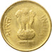 Moneta, REPUBBLICA DELL’INDIA, 5 Rupees, 2015, BB, Nichel-ottone