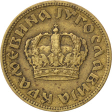 YUGOSLAVIA, Dinar, 1938, KM #19, EF(40-45), Aluminum-Bronze, 21, 3.52