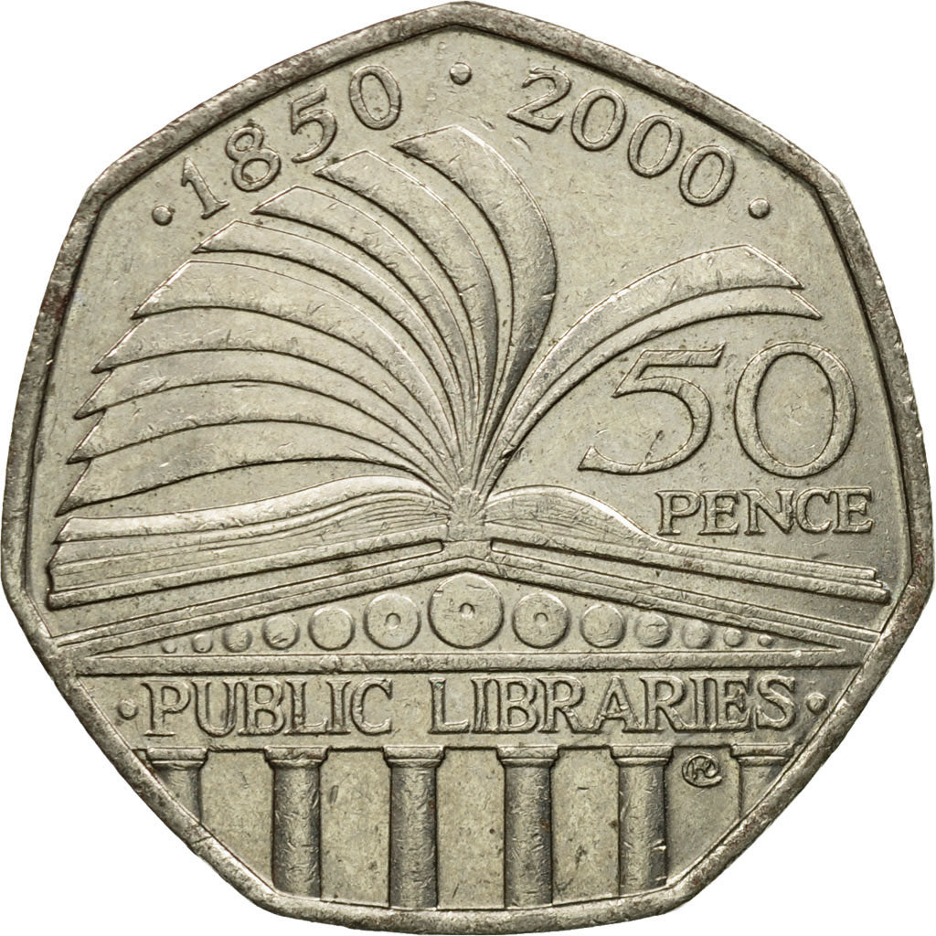 Coin, Great Britain, Elizabeth II, 50 Pence, 2000, British Royal Mint