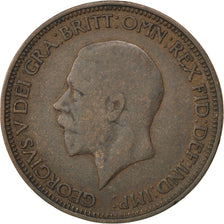 Coin, Great Britain, George V, 1/2 Penny, 1929, EF(40-45), Bronze, KM:837