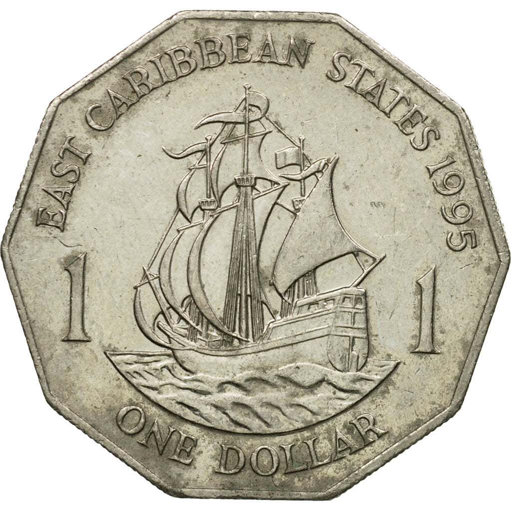 Coin, East Caribbean States, Elizabeth II, Dollar, 1995, EF(40-45)