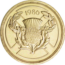GREAT BRITAIN, 2 Pounds, 1986, KM #947, MS(64), Nickel-Brass, 28.4, 15.95