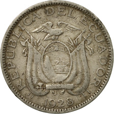 Coin, Ecuador, 10 Centavos, Diez, 1928, EF(40-45), Nickel, KM:70