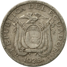 Coin, Ecuador, 5 Centavos, Cinco, 1928, Heaton, EF(40-45), Nickel, KM:69