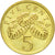 Moneta, Singapur, 5 Cents, 1990, British Royal Mint, AU(55-58), Aluminium-Brąz