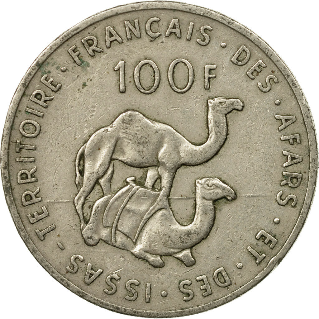 Moneta, AFARS E ISSAS FRANCESI, 100 Francs, 1970, Paris, BB, Rame-nichel, KM:19