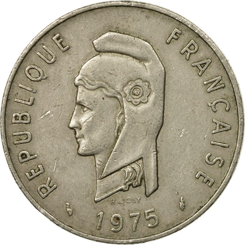 Coin, FRENCH AFARS & ISSAS, 100 Francs, 1975, Paris, EF(40-45), Copper-nickel