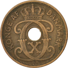 Danimarca, Christian X, 5 Öre, 1927, MB+, Bronzo, KM:828.1