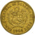 Moneta, Peru, 10 Centimos, 1994, Lima, EF(40-45), Mosiądz, KM:305.1
