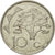 Coin, Namibia, 10 Cents, 1996, Vantaa, EF(40-45), Nickel plated steel, KM:2