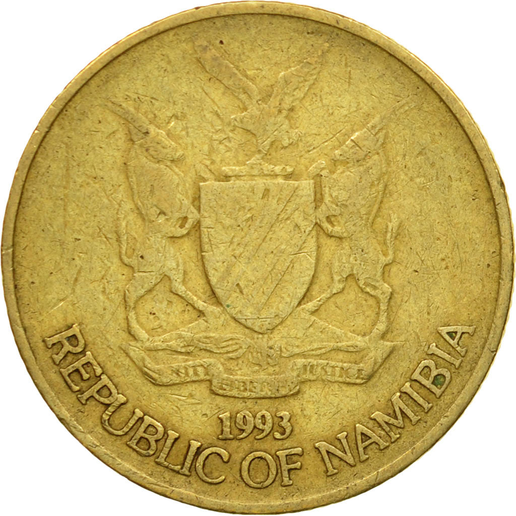 Monnaie, Namibia, Dollar, 1993, Vantaa, TTB, Laiton, KM:4