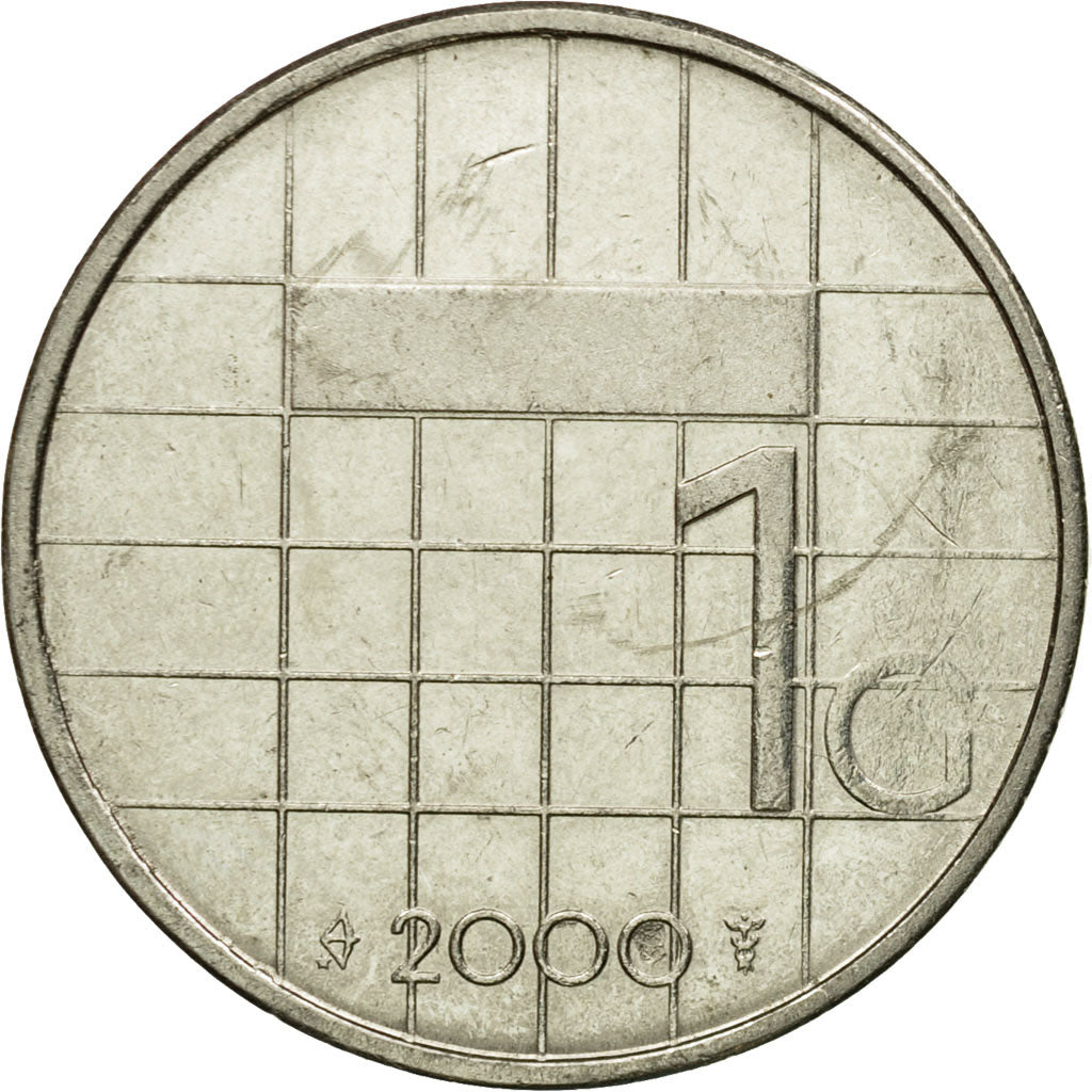 Moneta, Holandia, Beatrix, Gulden, 2000, EF(40-45), Nikiel, KM:205