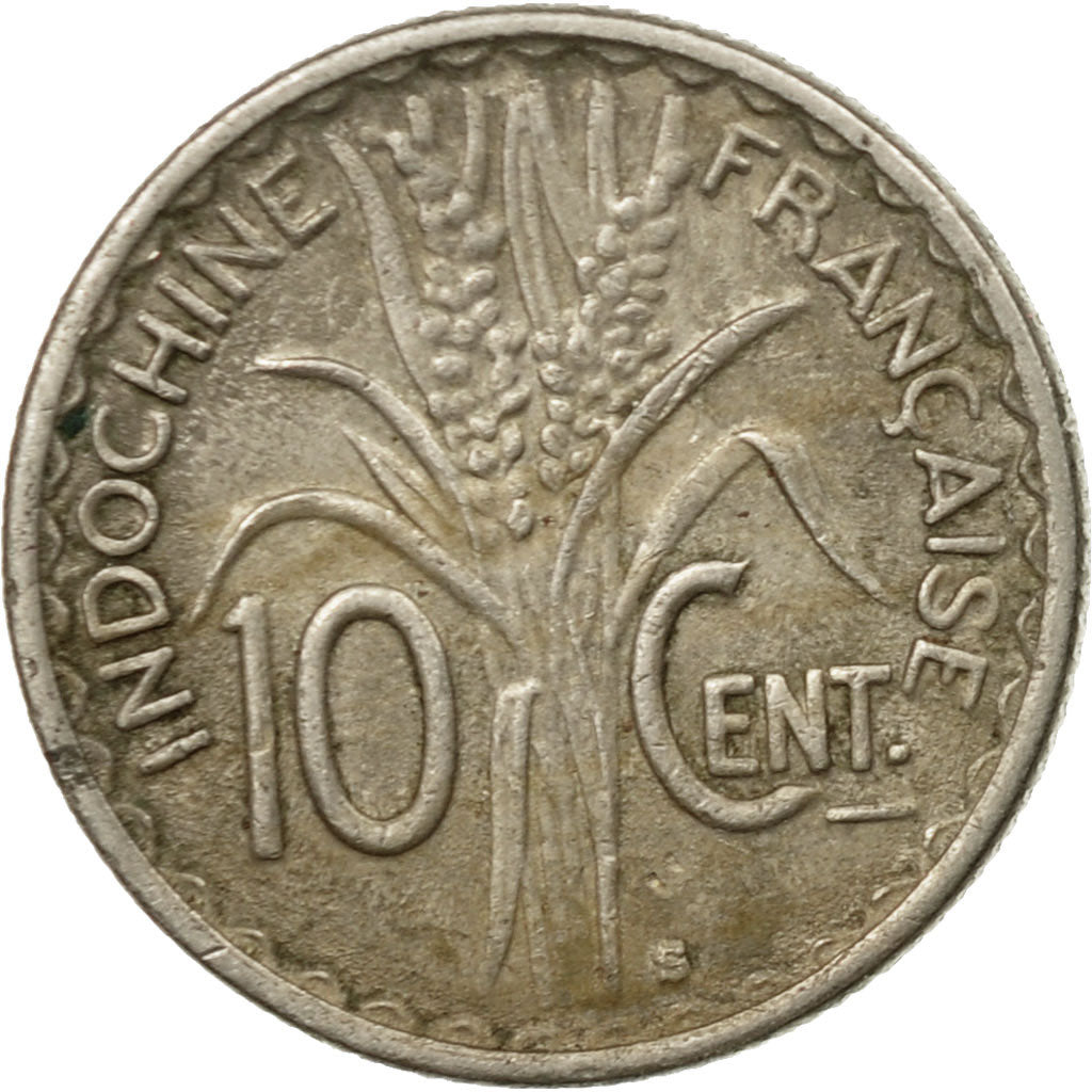 Coin, FRENCH INDO-CHINA, 10 Cents, 1941, Paris, EF(40-45), Copper-nickel