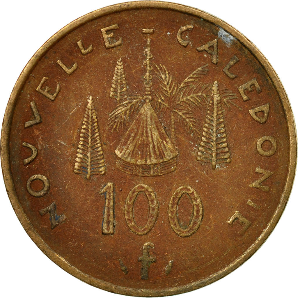 Coin, New Caledonia, 100 Francs, 1987, Paris, EF(40-45), Nickel-Bronze, KM:15
