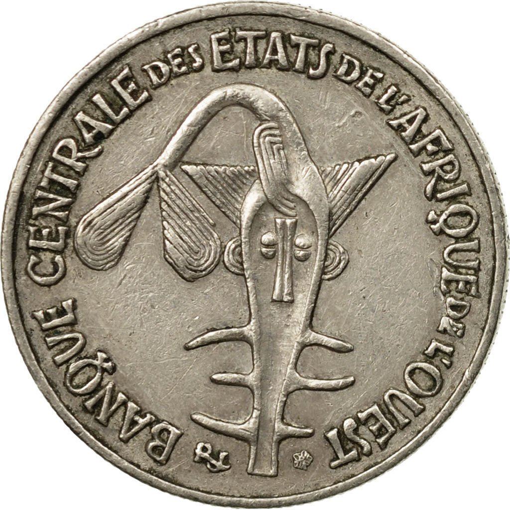 Coin, West African States, 50 Francs, 1972, Paris, EF(40-45), Copper-nickel
