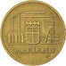 SAARLAND, 20 Franken, 1954, Paris, KM #2, AU(50-53), Aluminum-Bronze, 23.5, 4.04