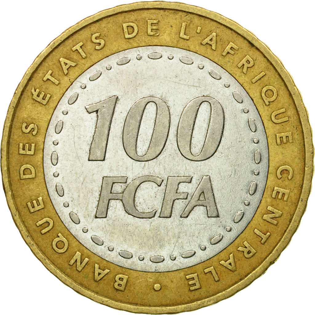 Coin, Central African States, 100 Francs, 2006, Paris, EF(40-45), Bi-Metallic