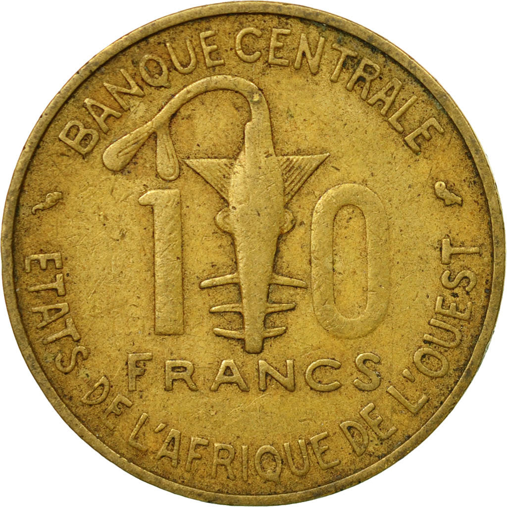 Coin, West African States, 10 Francs, 1968, Paris, EF(40-45)