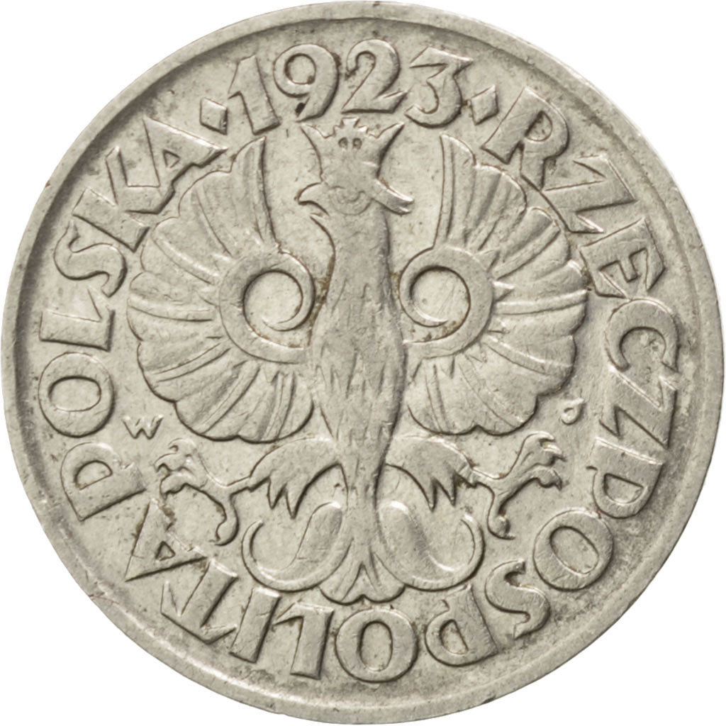 Polonia, 10 Groszy, 1923, BB, Nichel, KM:11