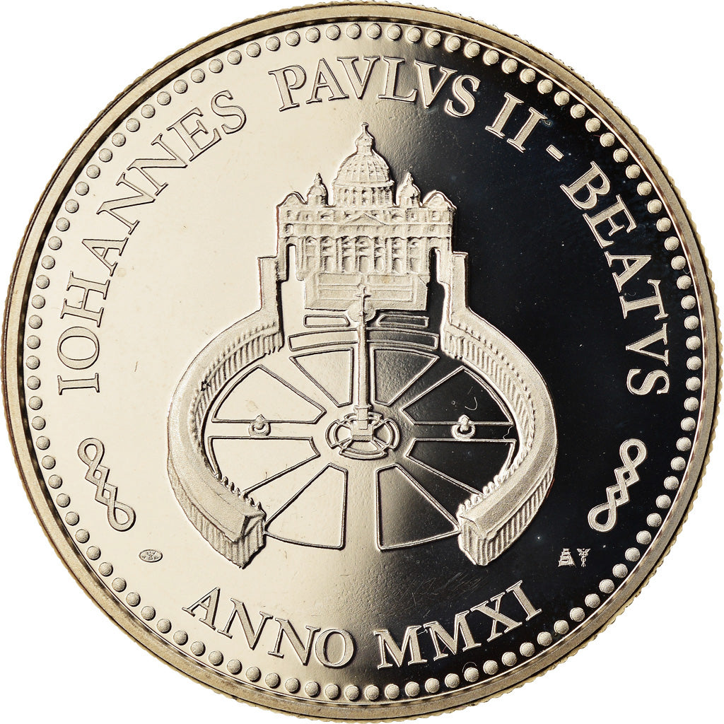 Vatican, Medal, Le Pape Jean-Paul II, 2011, MS(65-70), Copper-nickel