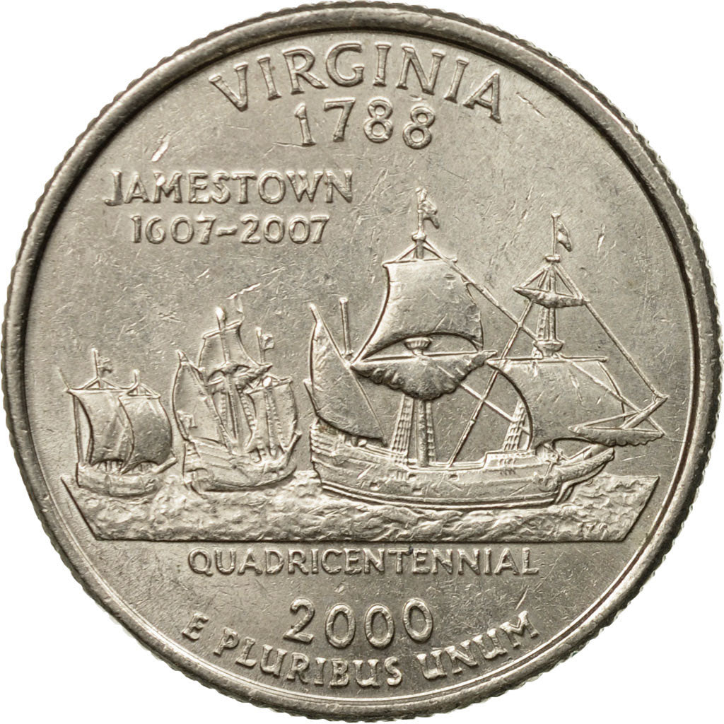 Monnaie, États-Unis, Quarter, 2000, U.S. Mint, Philadelphie, TTB, Copper-Nickel