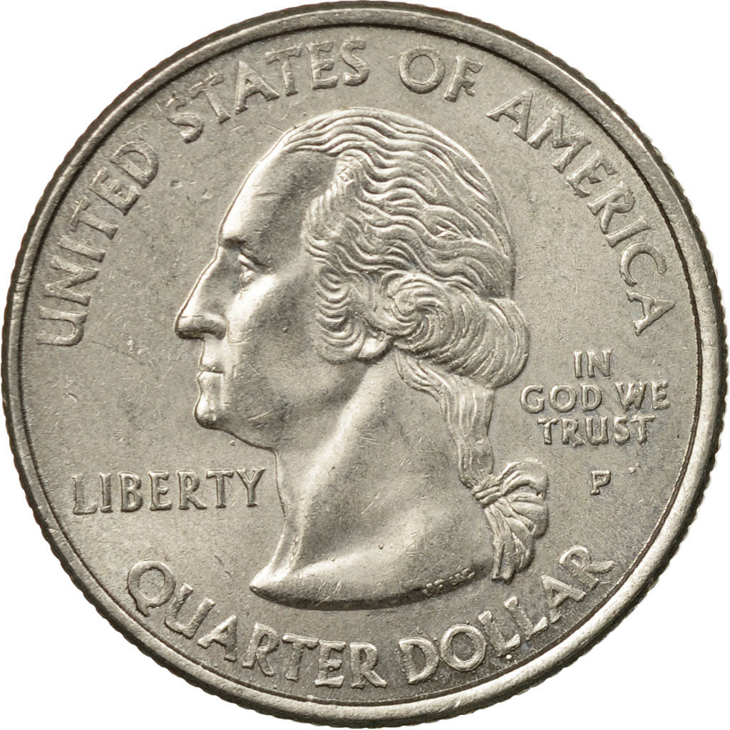 Moneta, Stati Uniti, Quarter, 2001, U.S. Mint, Philadelphia, BB, Rame ricoperto