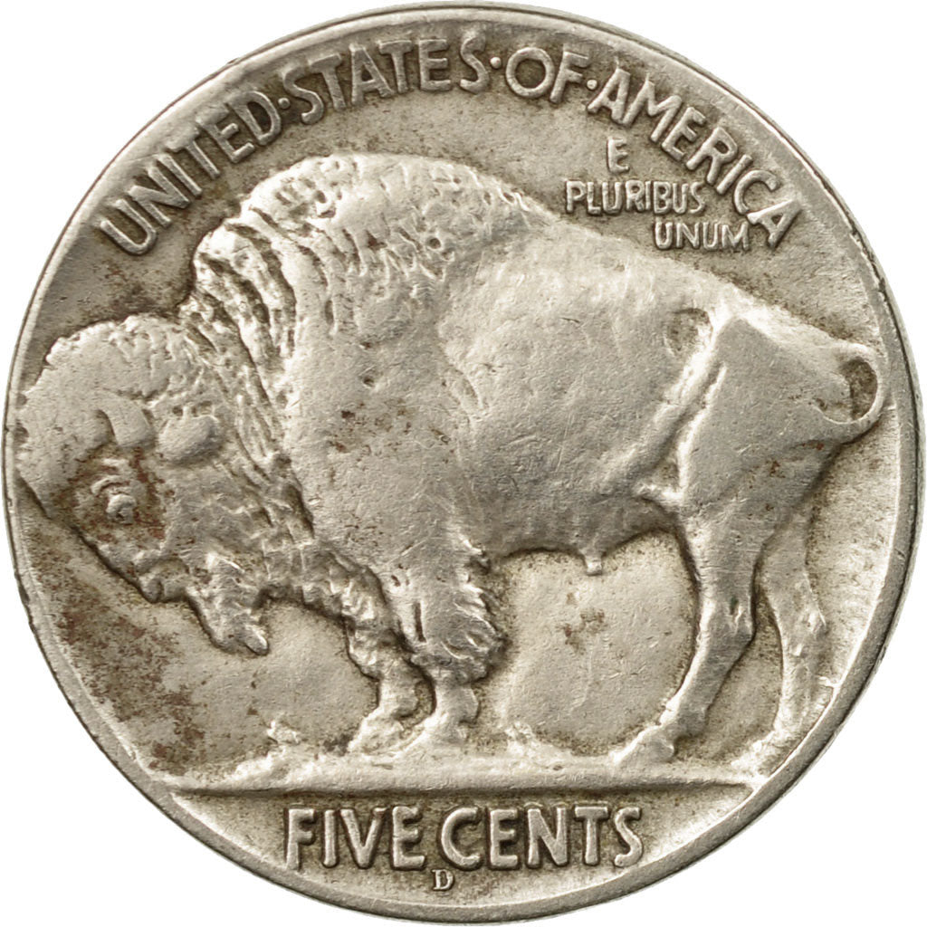 Coin, United States, Buffalo Nickel, 5 Cents, 1914, U.S. Mint, Philadelphia