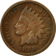 Coin, United States, Indian Head Cent, Cent, 1898, U.S. Mint, Philadelphia