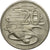 Moneta, Australia, Elizabeth II, 20 Cents, 1981, EF(40-45), Miedź-Nikiel, KM:66