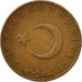 Moneta, Turchia, 10 Kurus, 1969, BB, Bronzo, KM:891.2