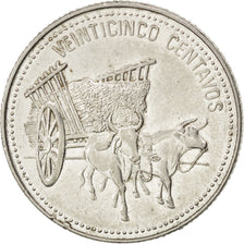 Coin, Dominican Republic, 25 Centavos, 1990, AU(55-58), Nickel Clad Steel