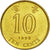 Moneda, Hong Kong, Elizabeth II, 10 Cents, 1998, MBC, Latón chapado en acero