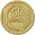 Munten, Peru, 50 Centimos, 1991, Lima, FR+, Copper-Nickel-Zinc, KM:307.1